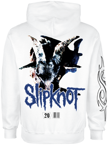 Sweat-shirt à capuche  de Slipknot - Iowa Goat Cover - S à XXL - pour Homme - blanc - Slipknot - View 2