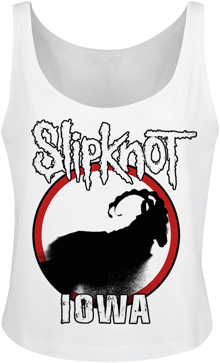 Débardeur  de Slipknot - Iowa Goat Silhouette - M à XXL - pour Femme - blanc - Slipknot