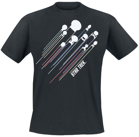 T-Shirt Manches courtes  de Star Trek - Fleet - S à 5XL - pour Homme - noir - Star Trek
