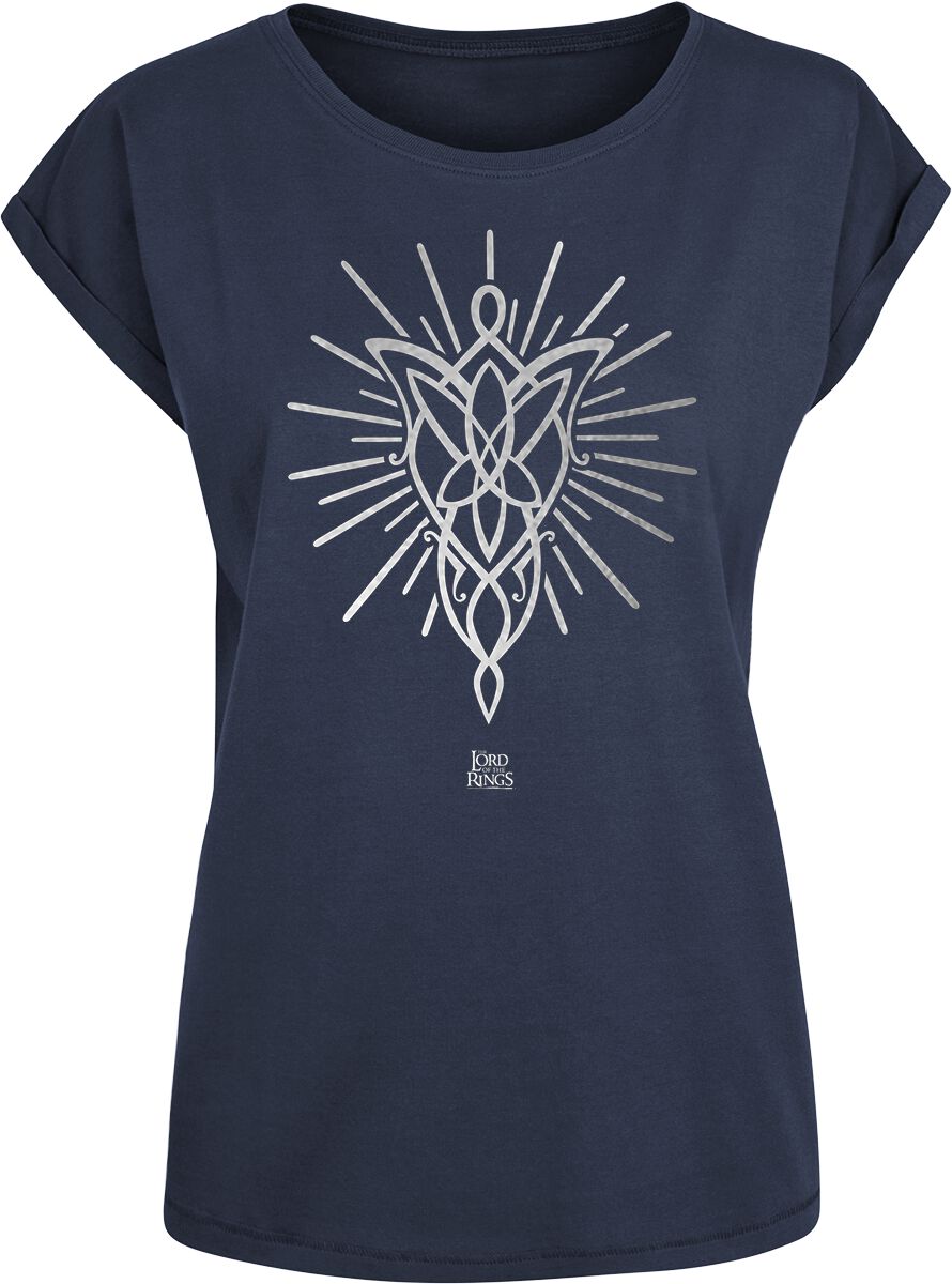 T-Shirt Manches courtes  de Le Seigneur Des Anneaux - L'Étoile Du Soir d'Arwen - S à M - pour Femme - bleu - Le Seigneur Des Anneaux