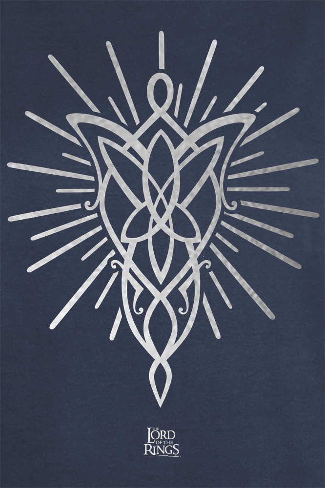 T-Shirt Manches courtes  de Le Seigneur Des Anneaux - L'Étoile Du Soir d'Arwen - S à M - pour Femme - bleu - Le Seigneur Des Anneaux - View 2