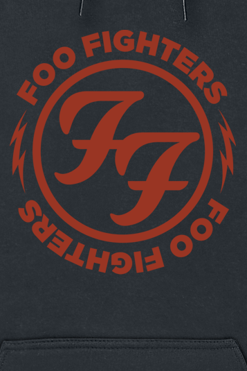 Sweat-shirt à capuche  de Foo Fighters - Logo Red Circle - S à XXL - pour Homme - noir - Foo Fighters - View 2