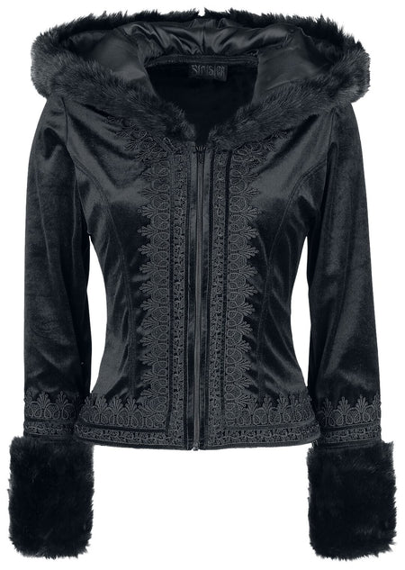 Veste mi-saison Gothic de Sinister Gothic - Veste Gothique - S à XXL - pour Femme - noir - Sinister Gothic