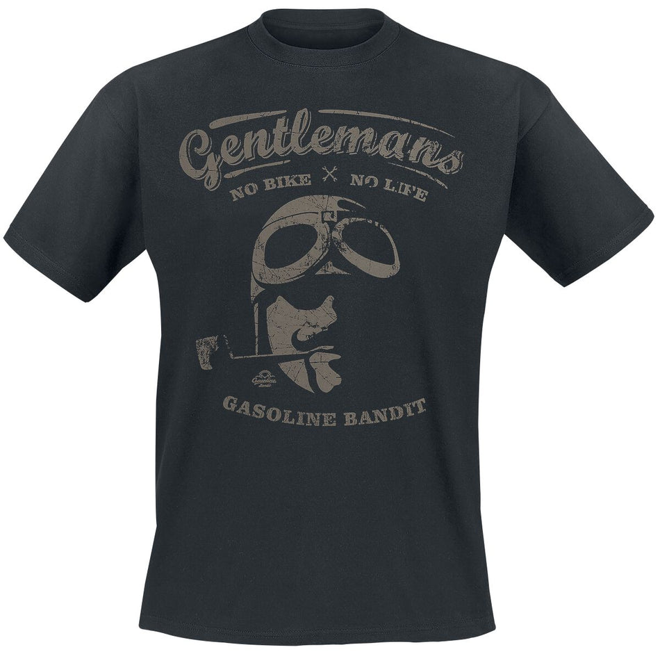T-Shirt Manches courtes Rockabilly de Gasoline Bandit - Gentlemen - S à 3XL - pour Homme - noir - Gasoline Bandit