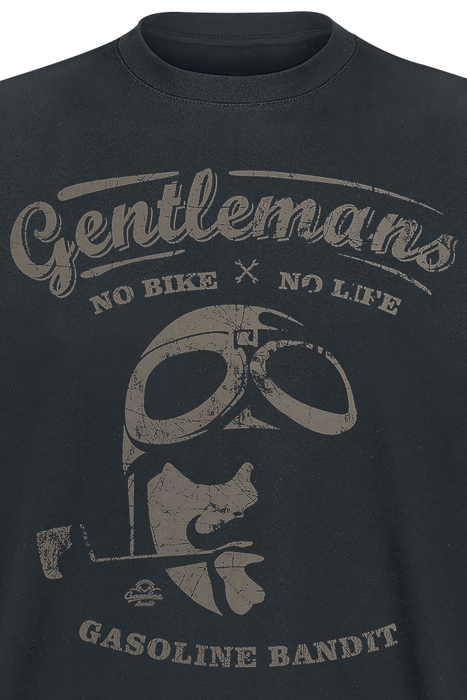 T-Shirt Manches courtes Rockabilly de Gasoline Bandit - Gentlemen - S à 3XL - pour Homme - noir - Gasoline Bandit - View 2