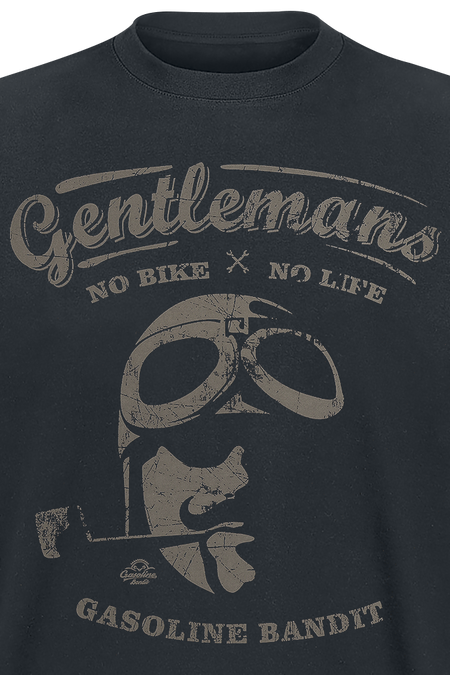 T-Shirt Manches courtes Rockabilly de Gasoline Bandit - Gentlemen - S à 3XL - pour Homme - noir - Gasoline Bandit - View 2