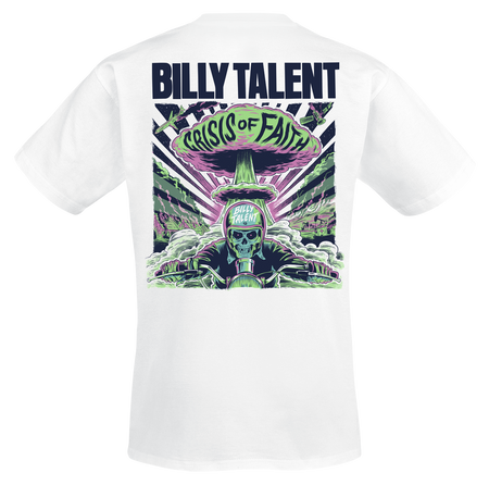T-Shirt Manches courtes  de Billy Talent - Crisis Of Faith Nuke - S à XXL - pour Homme - blanc - Billy Talent - View 2