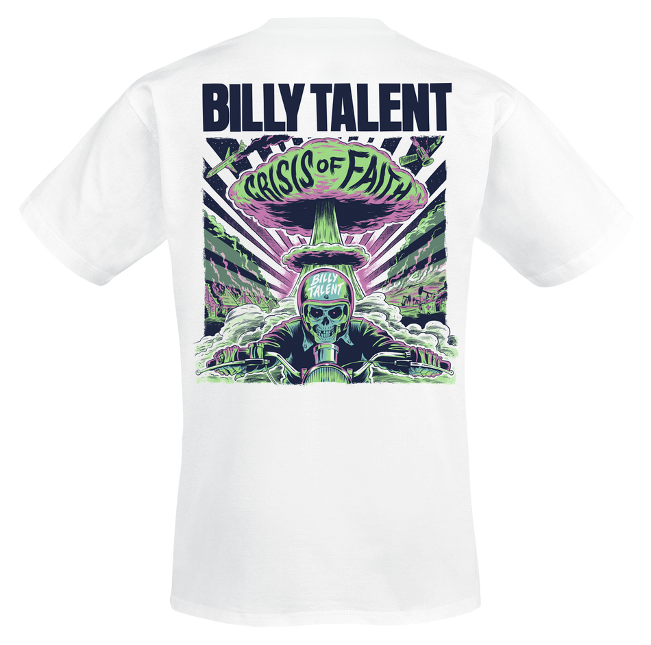 T-Shirt Manches courtes  de Billy Talent - Crisis Of Faith Nuke - S à XXL - pour Homme - blanc - Billy Talent - View 2