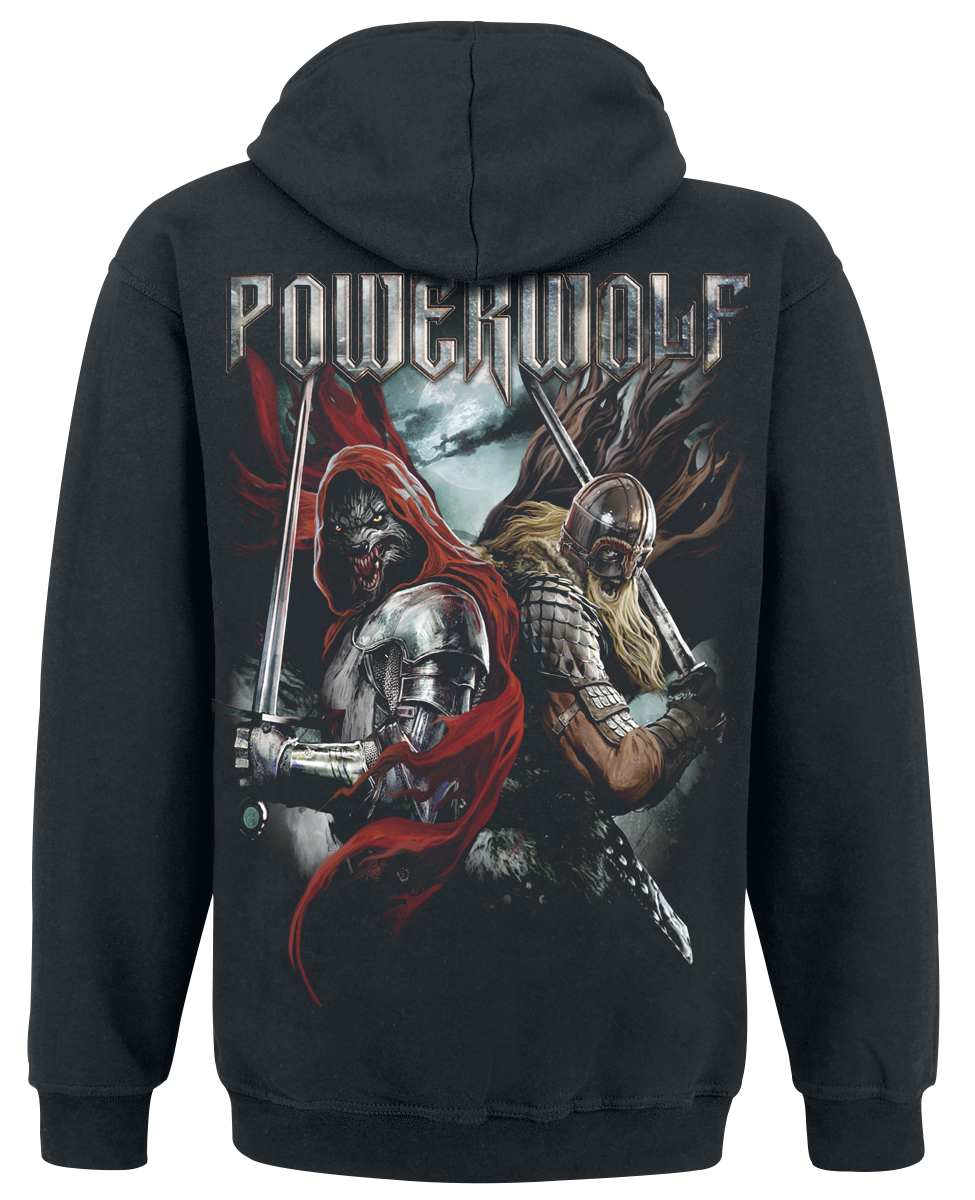 Sweat-shirt à capuche  de Powerwolf - Nightside of Siberia - S à 3XL - pour Homme - noir - Powerwolf - View 2