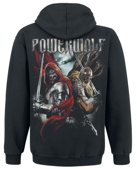 Sweat-shirt à capuche  de Powerwolf - Nightside of Siberia - S à 3XL - pour Homme - noir - Powerwolf - View 2