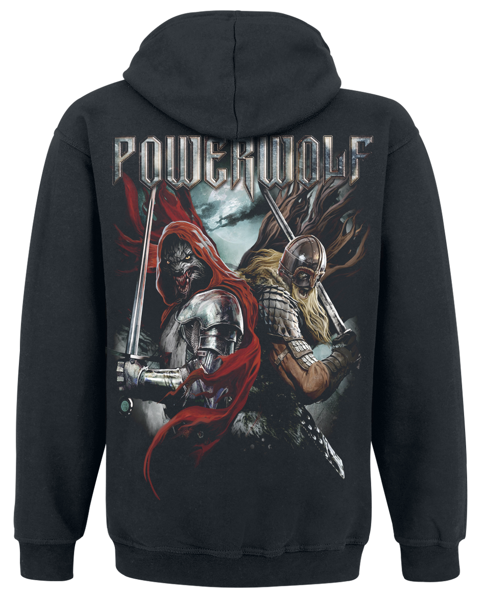 Sweat-shirt à capuche  de Powerwolf - Nightside of Siberia - S à 3XL - pour Homme - noir - Powerwolf - View 2