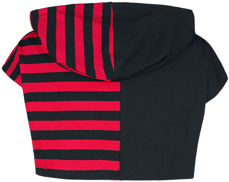 Gilets & Ponchos  de Banned Alternative - Sweat À Capuche Ruby Ictus - XS à XXL - pour Femme - noir/rouge - Banned Alternative - View 2