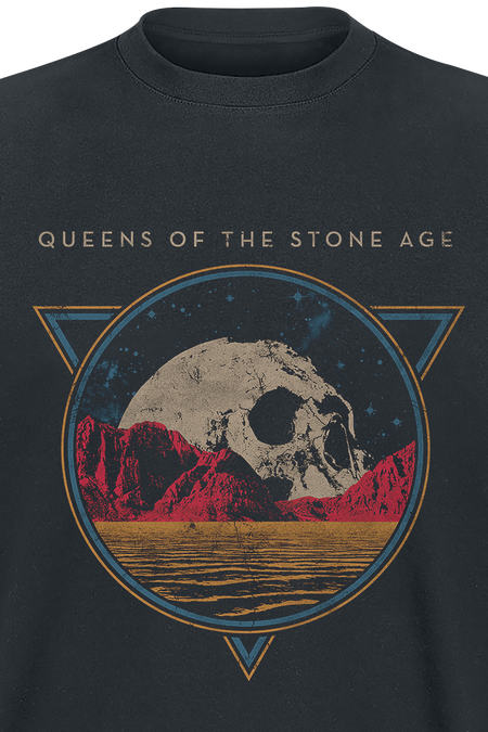 T-Shirt Manches courtes  de Queens Of The Stone Age - Planet Skull - S à XXL - pour Homme - noir - Queens Of The Stone Age - View 2