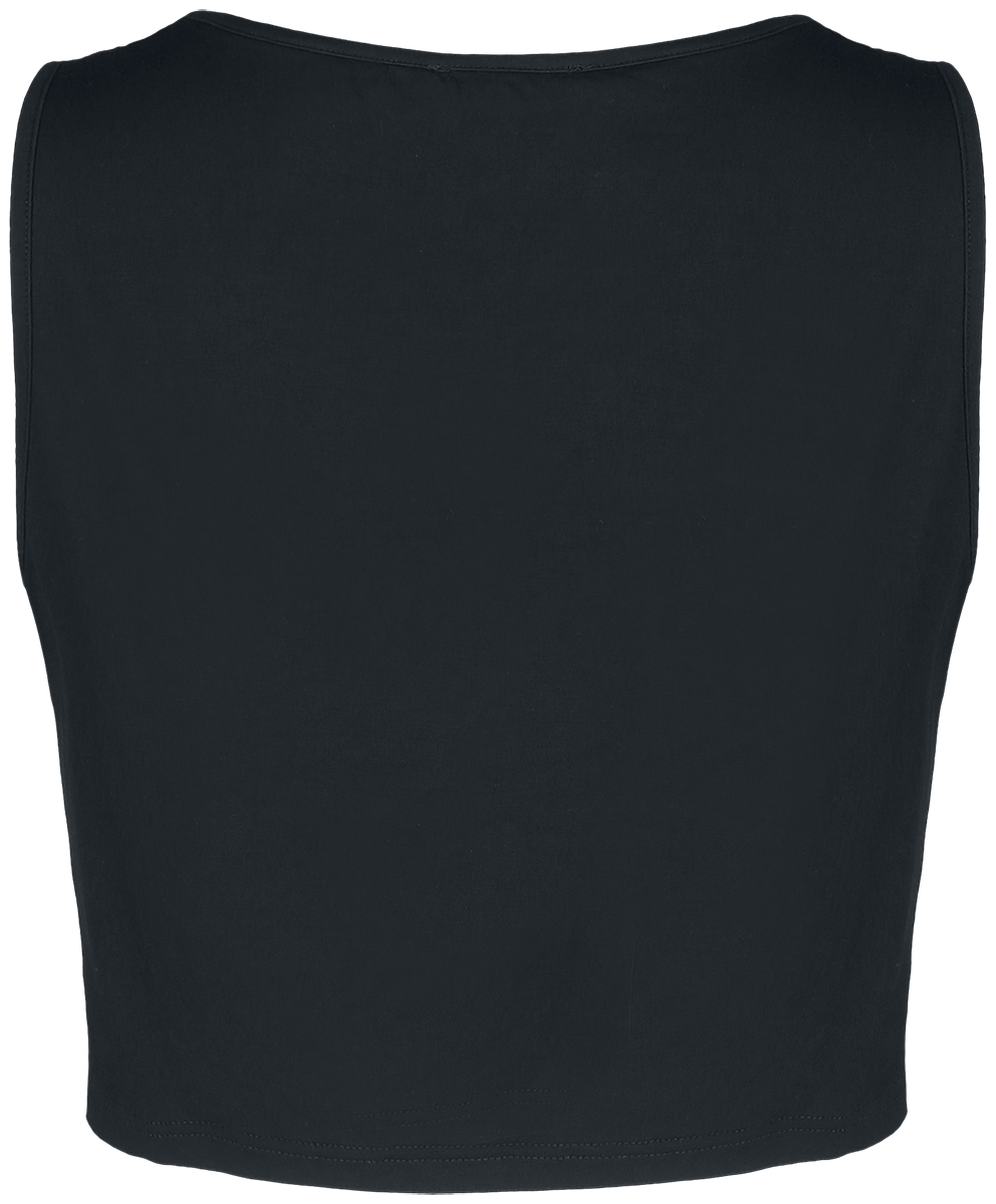 Top Gothic de Banned Alternative - Crop Top Space Kitty - XS à XXL - pour Femme - noir - Banned Alternative - View 2