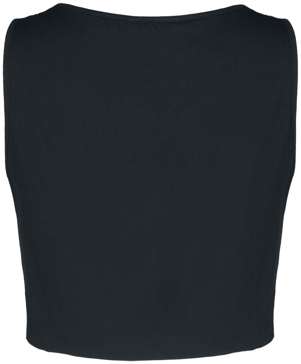 Top Gothic de Banned Alternative - Crop Top Space Kitty - XS à L - pour Femme - noir - Banned Alternative - View 2
