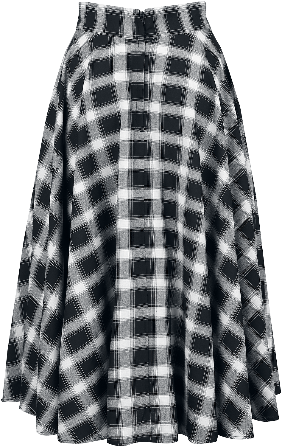 Jupe mi-longue Gothic de Banned Retro - Jupe Évasée Sail Check - XS à 4XL - pour Femme - multicolore - Banned Retro - View 2