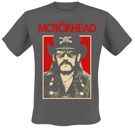 T-Shirt Manches courtes  de Motörhead - Lemmy RJ Photo - S à XXL - pour Homme - anthracite - Motörhead