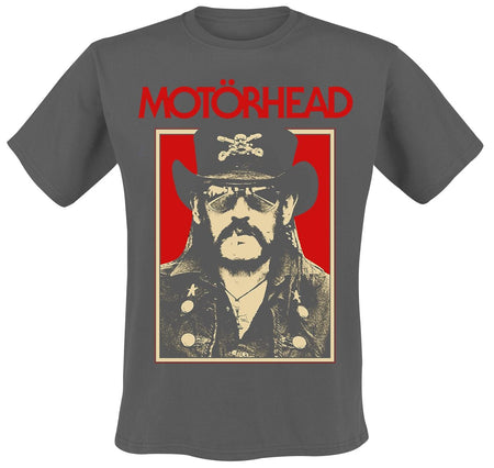 T-Shirt Manches courtes  de Motörhead - Lemmy RJ Photo - S à M - pour Homme - anthracite - Motörhead
