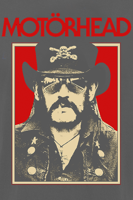 T-Shirt Manches courtes  de Motörhead - Lemmy RJ Photo - S à M - pour Homme - anthracite - Motörhead - View 2