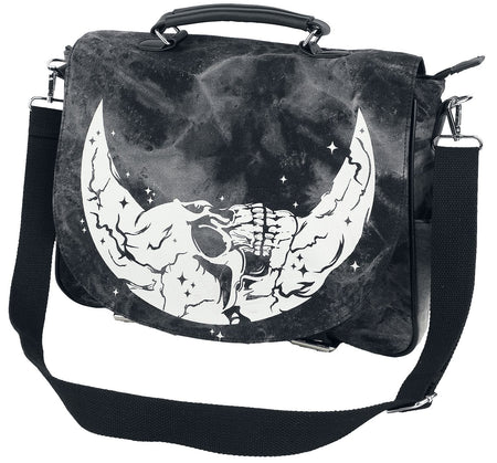 Sac à bandoulière Gothic de Banned Alternative - Chanters - pour Unisexe - noir/blanc - Banned Alternative