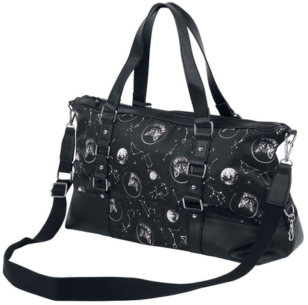 Sac à main Gothic de Banned Alternative - Space Cat - pour Femme - noir/blanc - Banned Alternative