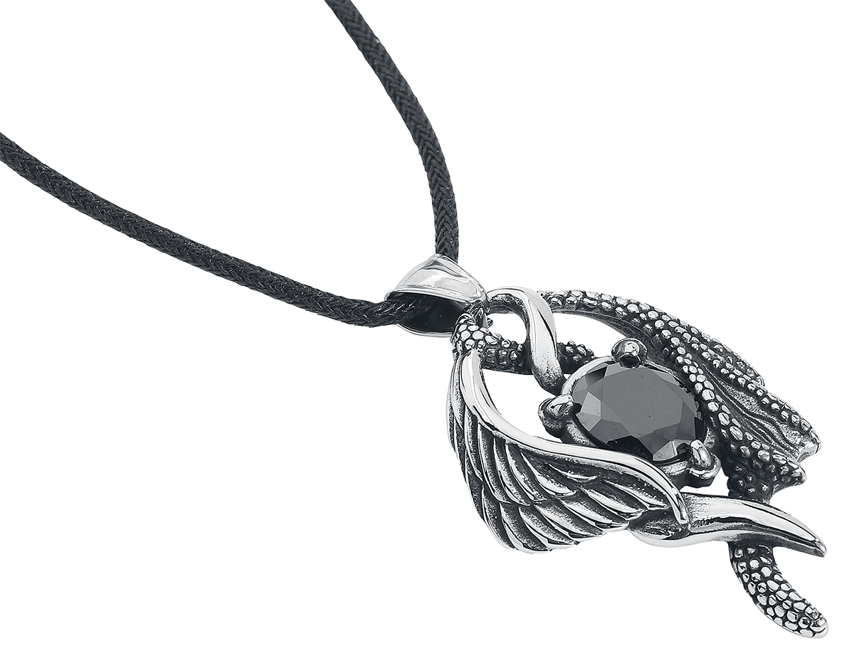 Collier  de etNox hard and heavy - Drachenstein - pour Unisexe - couleur argent - etNox hard and heavy - View 2
