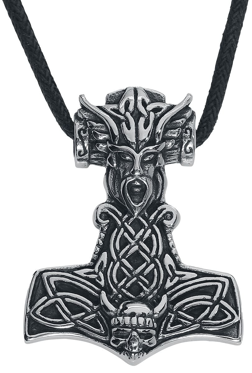 Collier  de etNox hard and heavy - Marteau De Thor - pour Unisexe - couleur argent - etNox hard and heavy