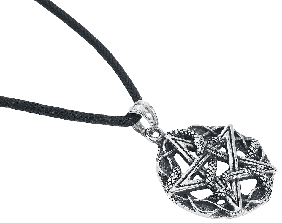Collier Gothic de etNox hard and heavy - Pentagramme Serpent - pour Unisexe - couleur argent - etNox hard and heavy - View 2