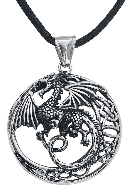 Collier  de etNox hard and heavy - Keltischer Drache - pour Unisexe - couleur argent - etNox hard and heavy