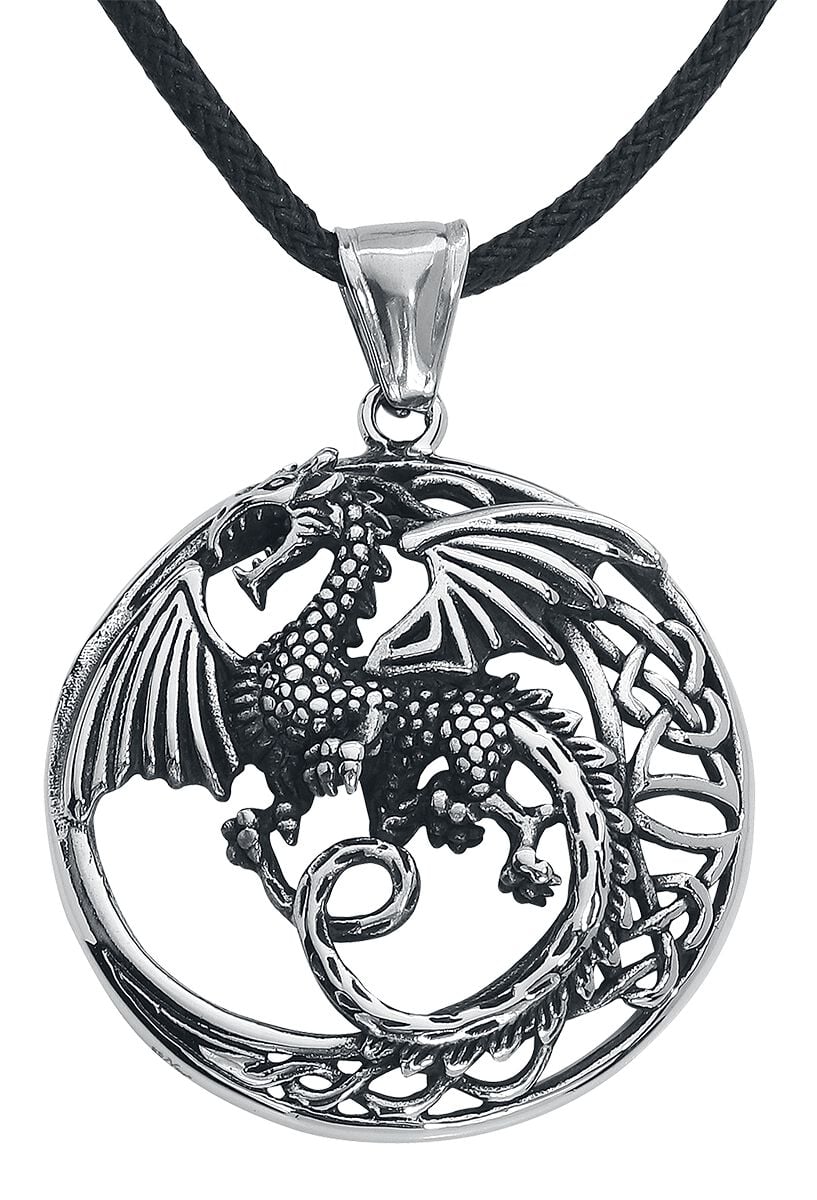Collier  de etNox hard and heavy - Keltischer Drache - pour Unisexe - couleur argent - etNox hard and heavy