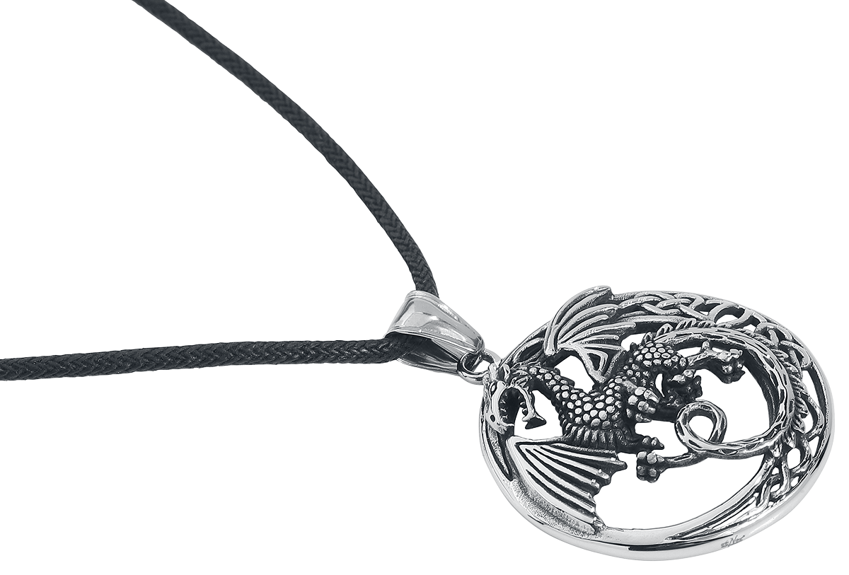 Collier  de etNox hard and heavy - Keltischer Drache - pour Unisexe - couleur argent - etNox hard and heavy - View 2