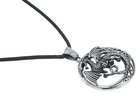 Collier  de etNox hard and heavy - Keltischer Drache - pour Unisexe - couleur argent - etNox hard and heavy - View 2