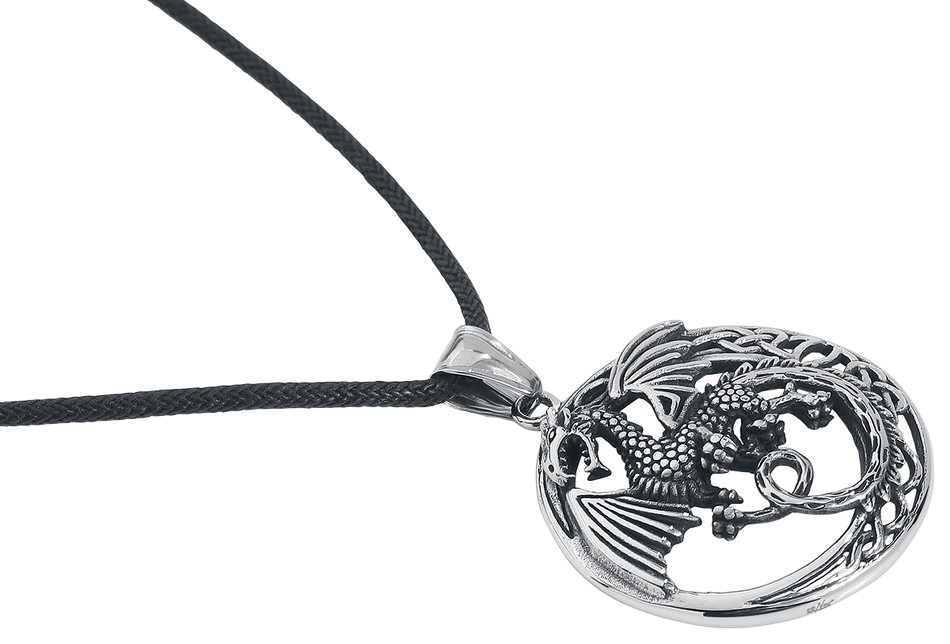 Collier  de etNox hard and heavy - Keltischer Drache - pour Unisexe - couleur argent - etNox hard and heavy - View 2