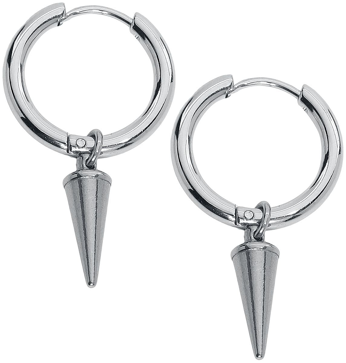 Boucles d'oreilles  de etNox - Créoles Pics - pour Femme - couleur argent - etNox