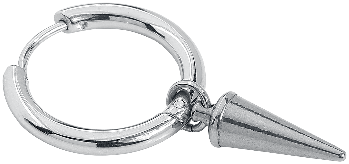 Boucles d'oreilles  de etNox - Créoles Pics - pour Femme - couleur argent - etNox - View 2