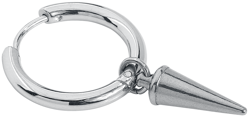 Boucles d'oreilles  de etNox - Créoles Pics - pour Femme - couleur argent - etNox - View 2