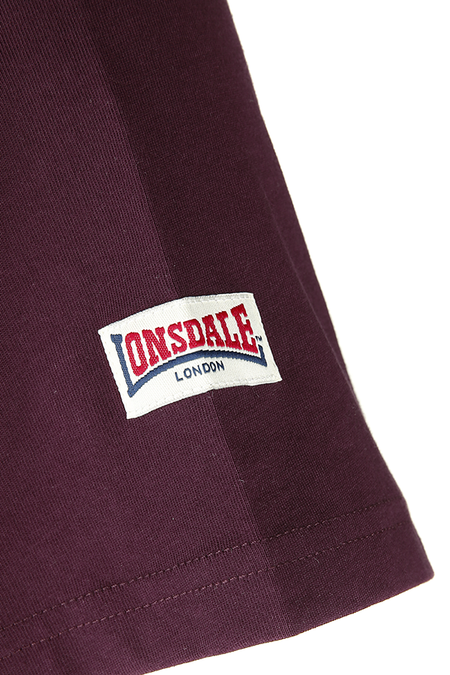 T-Shirt Manches courtes  de Lonsdale London - LL008 One Tone - S à XXL - pour Homme - bordeaux - Lonsdale London - View 2