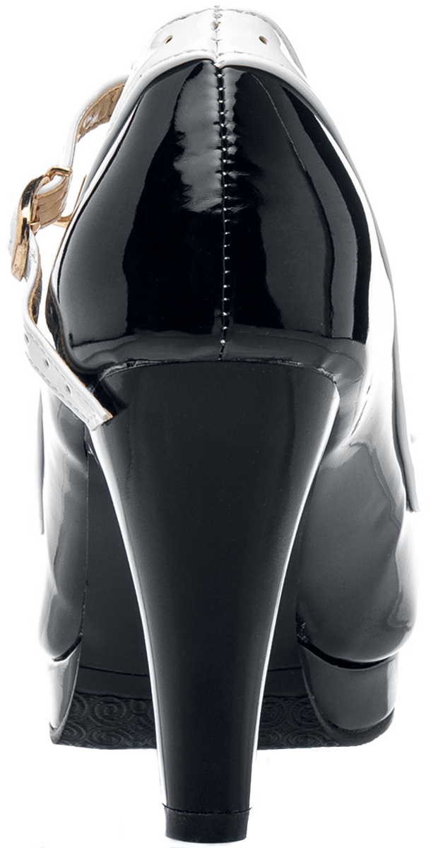 Talons hauts Rockabilly de Belsira - Retro Pumps - EU37 à EU40 - pour Femme - noir/blanc - Belsira - View 2