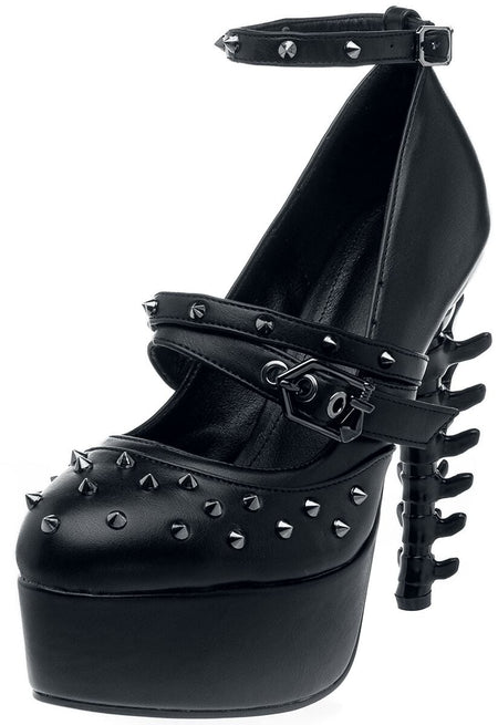 Talons hauts Rockabilly de Ocultica - Gothic - Escarpins - EU37 à EU41 - pour Femme - noir - Ocultica