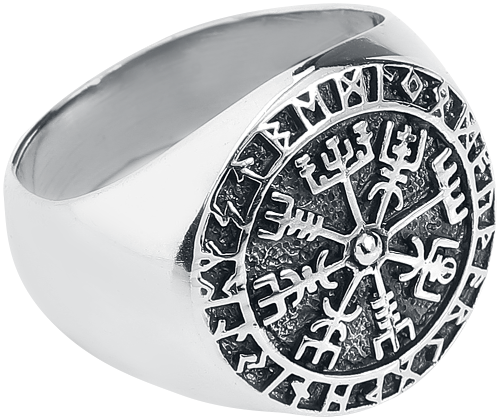 Bague  de Toltecs Amulet - Vegvisir - pour Unisexe - couleur argent - Toltecs Amulet - View 2