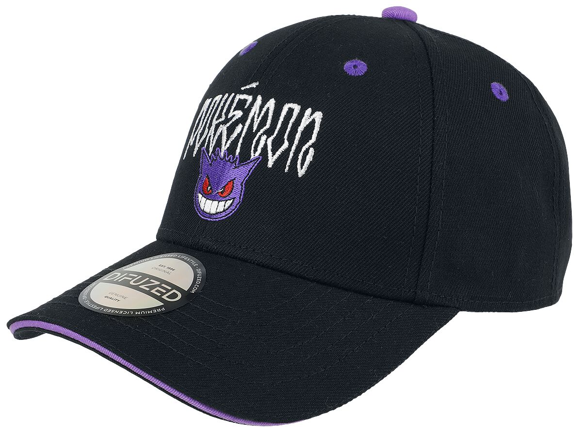 Casquette Gaming de Pokémon - Ectoplasma - pour Unisexe - noir - Pokémon