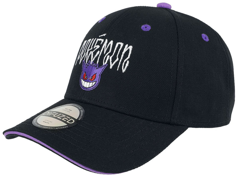 Casquette Gaming de Pokémon - Ectoplasma - pour Unisexe - noir - Pokémon