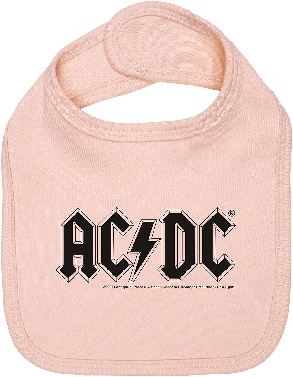 Bavoir  de AC/DC - Metal-Kids - Logo - pour filles & garçonse - rose clair - AC/DC