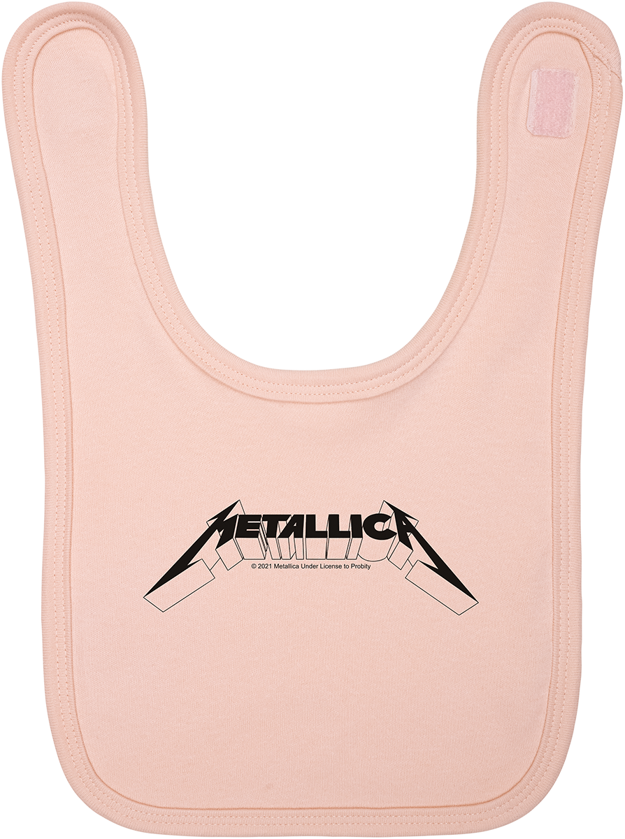 Bavoir  de Metallica - Metal-Kids - Logo - pour filles & garçonse - rose clair - metallica - View 2