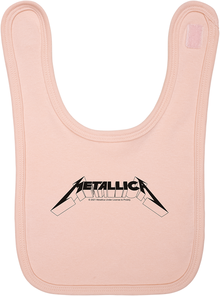 Bavoir  de Metallica - Metal-Kids - Logo - pour filles & garçonse - rose clair - metallica - View 2