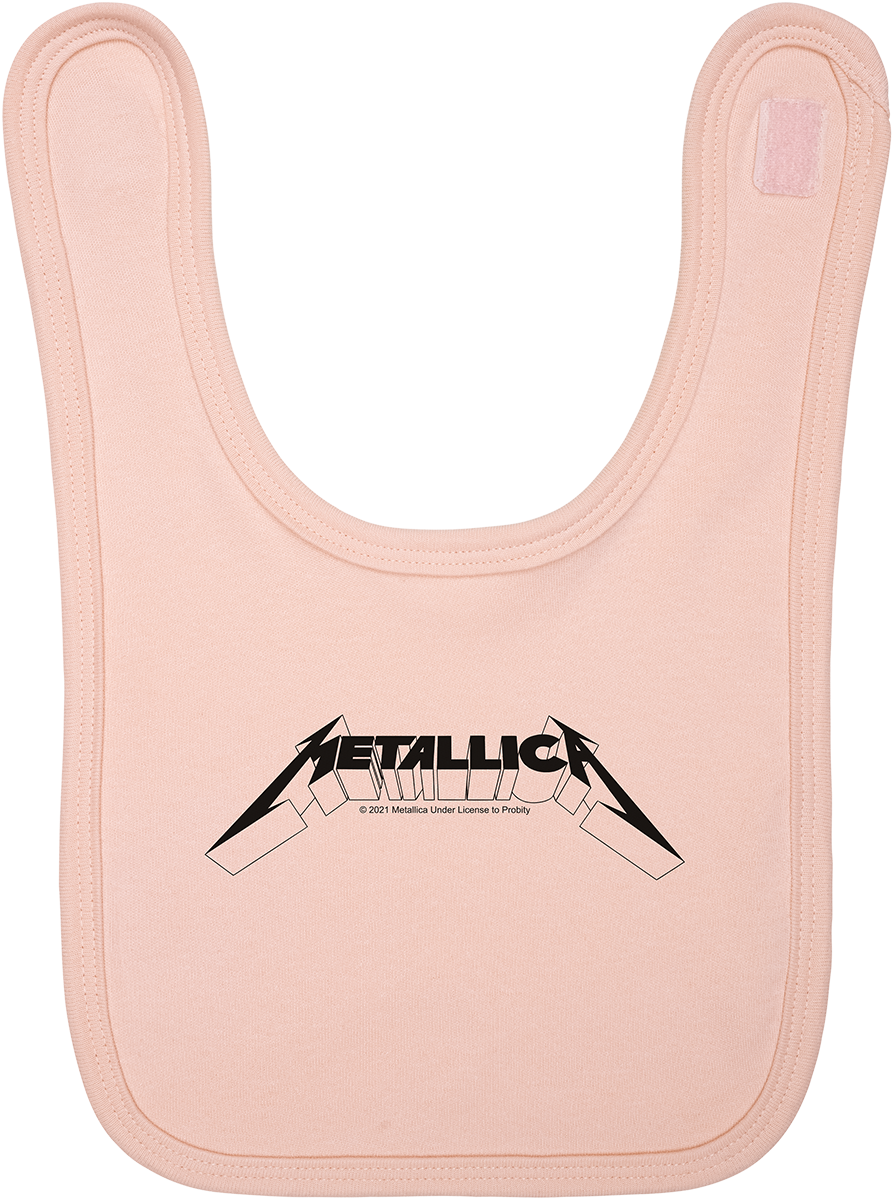Bavoir  de Metallica - Metal-Kids - Logo - pour Enfants - rose clair - metallica - View 2