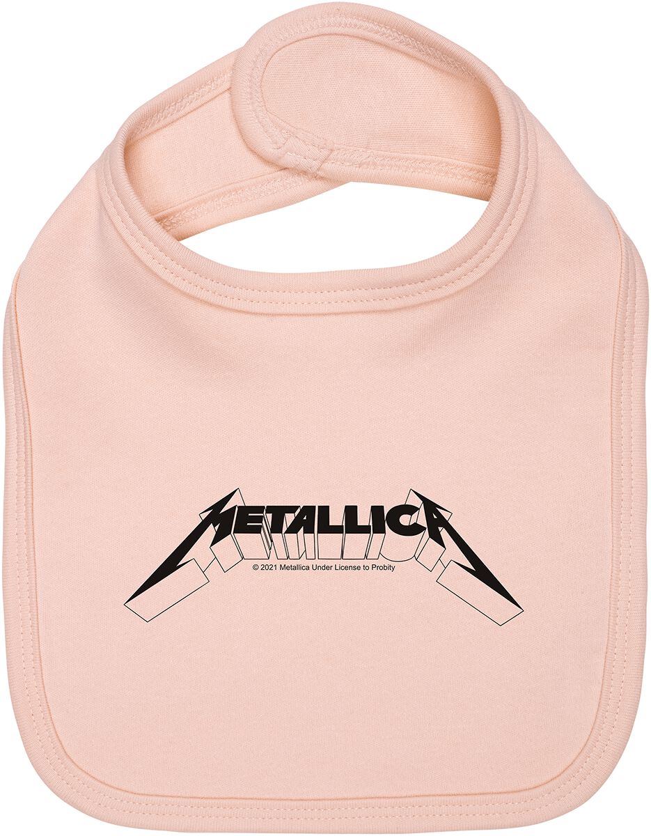 Bavoir  de Metallica - Metal-Kids - Logo - pour Enfants - rose clair - metallica
