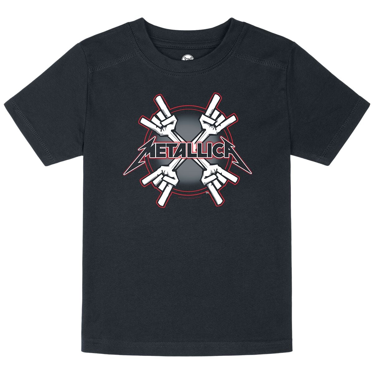 T-shirt  de Metallica - Metal-Kids - Crosshorns - 92 à 164 - pour filles & garçonse - noir - metallica