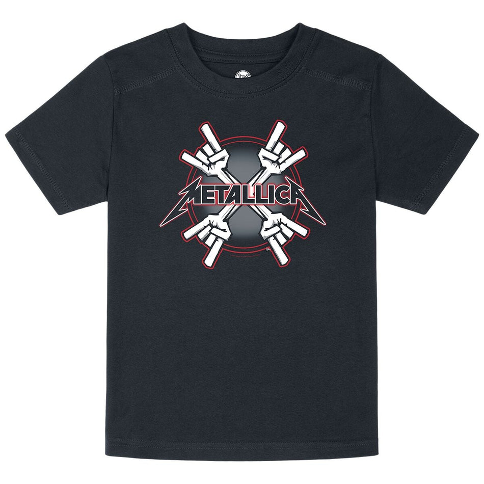 T-shirt  de Metallica - Metal-Kids - Crosshorns - 92 à 164 - pour filles & garçonse - noir - metallica