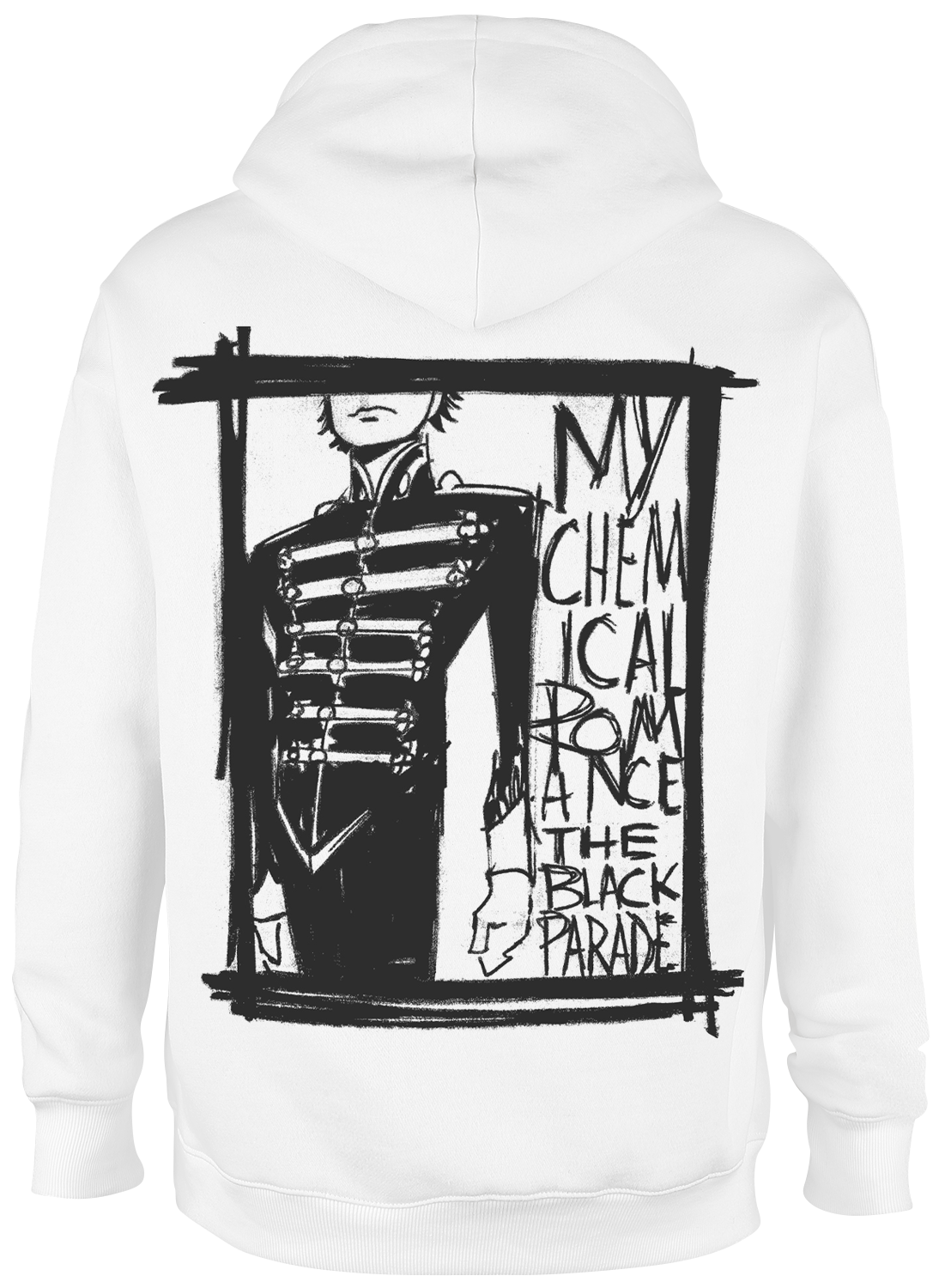 Sweat-shirt à capuche  de My Chemical Romance - The Black Parade XV Marching Frame - S à XXL - pour Homme - blanc - My Chemical Romance - View 2